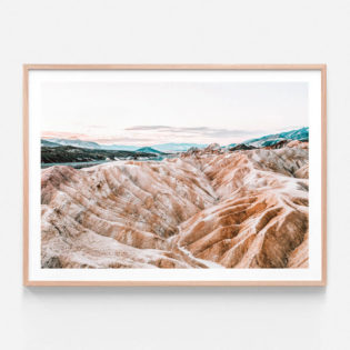 APP671-The-Badlands-Oak-Framed-Print