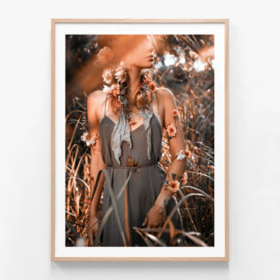 APP787-Sunset-Gypsy-II-Oak-Framed-Print