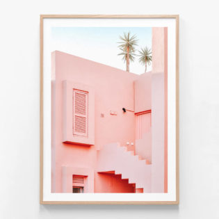 APP821-Pastel-Steps-Oak-Framed-Print