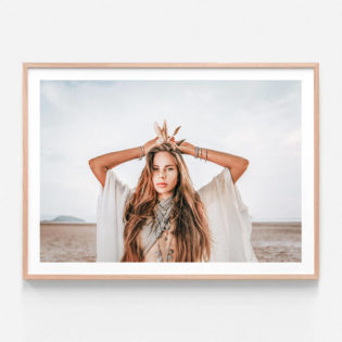 APP831-Nomad-Girl-Oak-Framed-Print