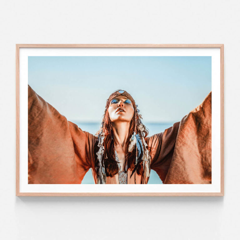 APP846-Zingara-Embrace-Oak-Framed-Print