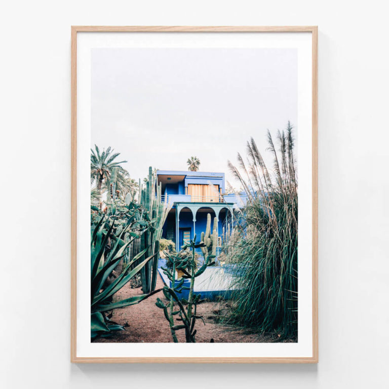 APP866-Jardin-Majorelle-Oak-Framed-Print