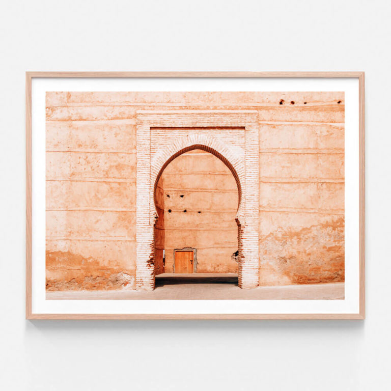 APP870-Medina-Arch-Oak-Framed-Print