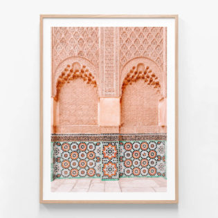 APP878-Moroccan-Architecture-Oak-Framed-Print
