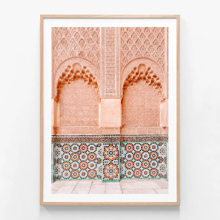 APP878-Moroccan-Architecture-Oak-Framed-Print