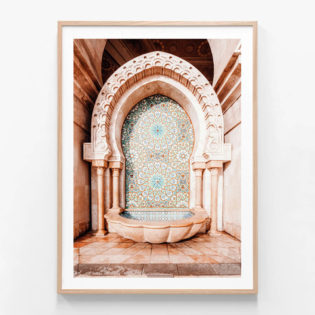 APP886-Casablanca-Fountain-Oak-Framed-Print
