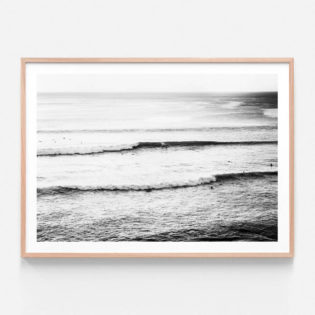 APP960-Oceanside-Sunset-BW-Oak-Framed-Print