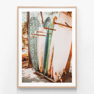 APP983-Local-Boards-Oak-Framed-Print