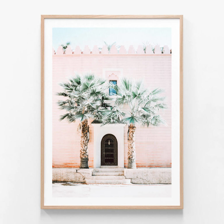 FP495-Marrakech-Entrance-Oak-Framed-Print