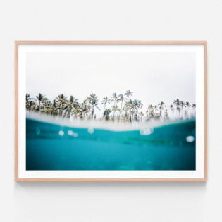 FP517-Tropic-Island-Oak-Framed-Print