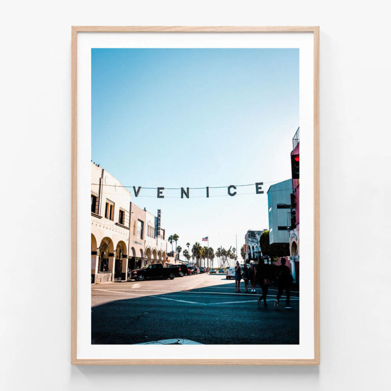 FP563-Venice-Streets-Oak-Framed-Print
