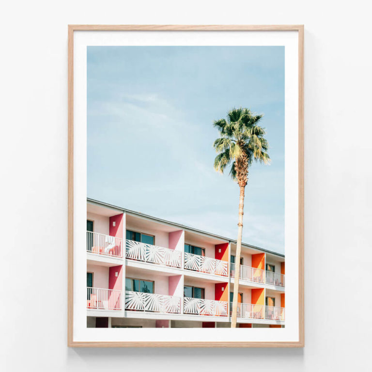 FP591-Palm-Springs-Hotel-Oak-Framed-Print