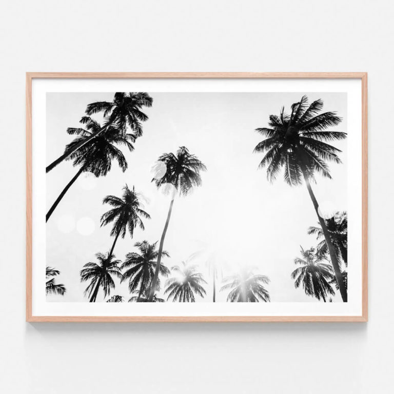 FP921-Tropical-Flare-Oak-Framed-Print