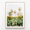 FP941-Laguna-Cacti-Oak-Framed-Print