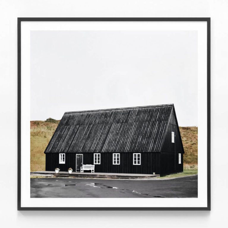 FP943-Black-House-Black-Framed-Print