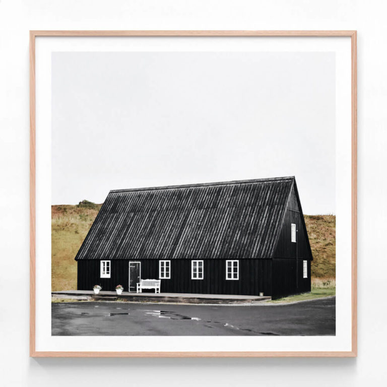 FP943-Black-House-Oak-Framed-Print