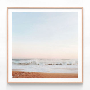 FP989-Evening-Ocean-Oak-Framed-Print