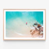 Byron Bay Red Boat Framed Print