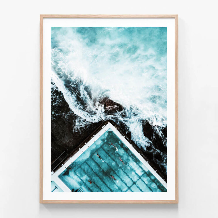 Above The Icebergs Framed Print