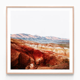 APP668-Red-Rock-Square-Oak-Framed-Print