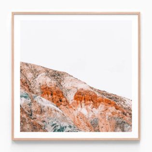 APP670-Altai-Mountains-Square-Oak-Framed-Print