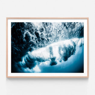 FP898-Underwater-Crash-Oak-Framed-Print
