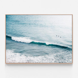 C054-Three-Surfers-Oak-Canvas-Print