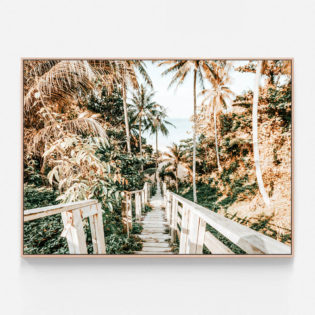C629-Beach-Stairs-Oak-Canvas-Print