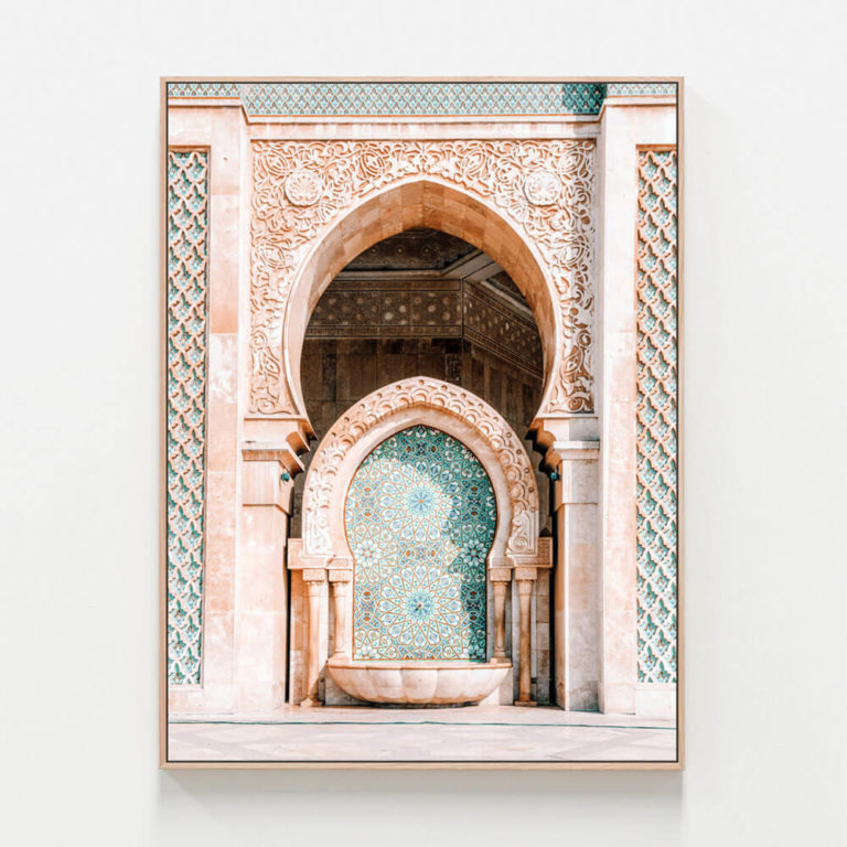 C881-Moroccan-Fountain-Oak-Canvas-Print