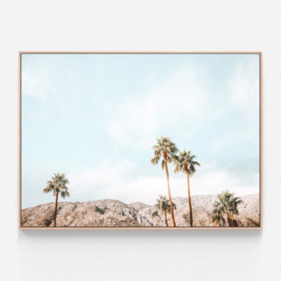 C927-Palm-Springs-View-Oak-Canvas-Print