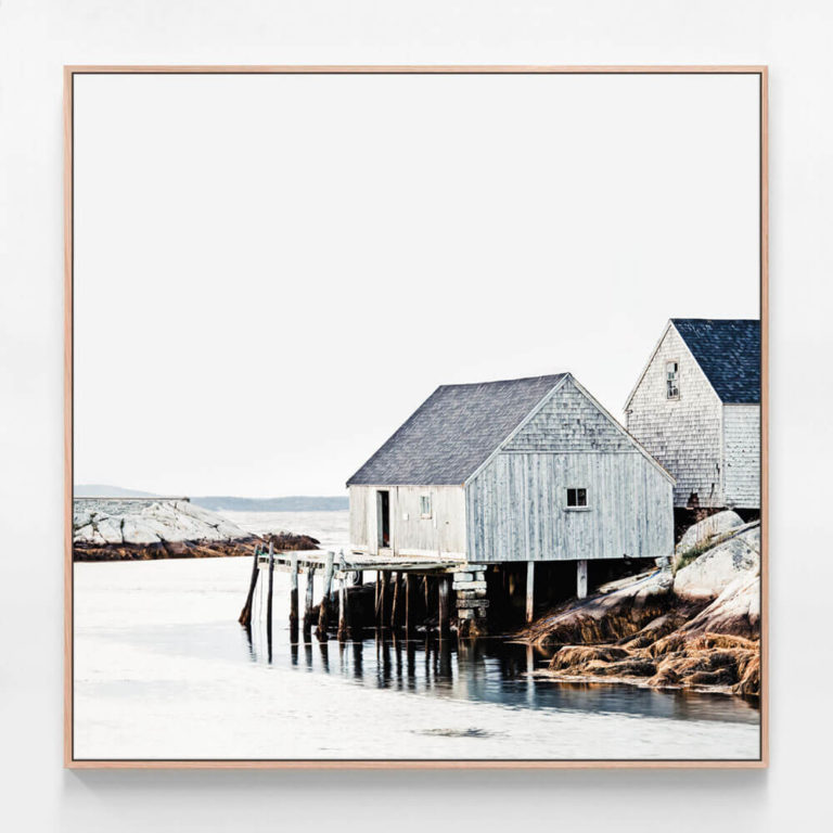 C945-Fishing-Shack-Oak-Canvas-Print