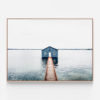 C954-Blue-Boat-Shed-Oak-Canvas-Print