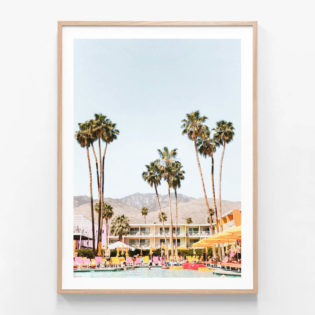 Saguaro-Views-Oak-Framed-Print