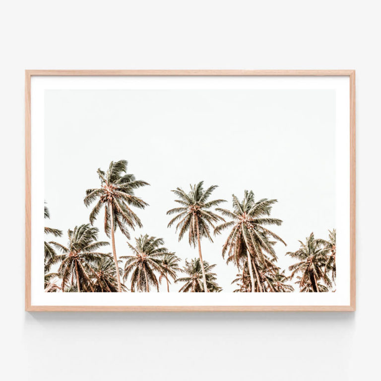 Hawaii-Palms-Oak-Framed-Print