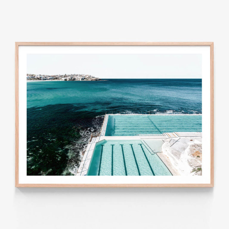 APP646-Bondi-Poolside-Oak-Framed-Print