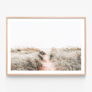 Beach-Passage-Oak-Framed-Print