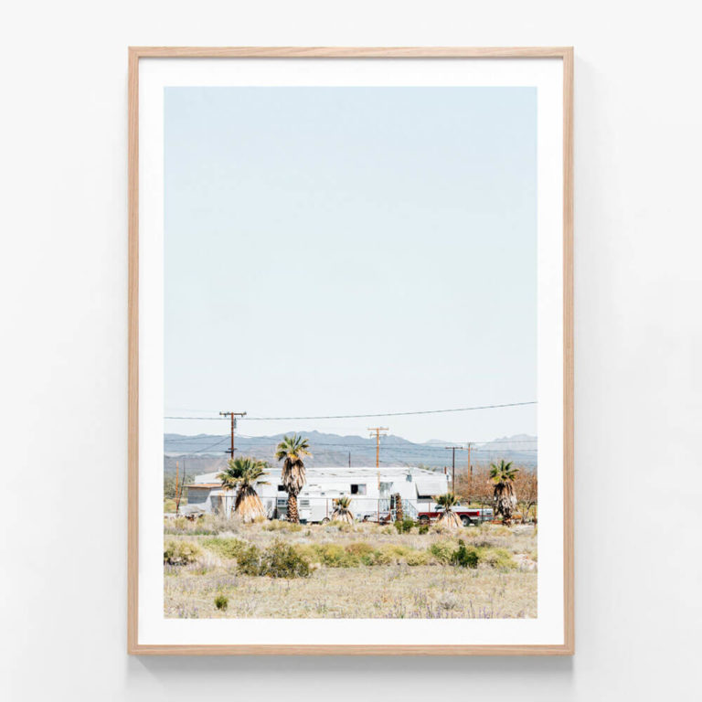 Trailer-Park-Oak-Framed-Print