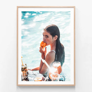 Orange-Kiss-Oak-Framed-Print