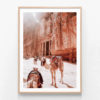 Camels-of-Petra-2-Oak-Framed-Print