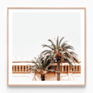 Moroccan-View-Oak-Framed-Print