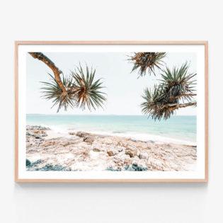 Noosa-Rocks-Oak-Framed-Print