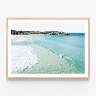 FP580-Bondi-Waves-Oak-Framed-Print