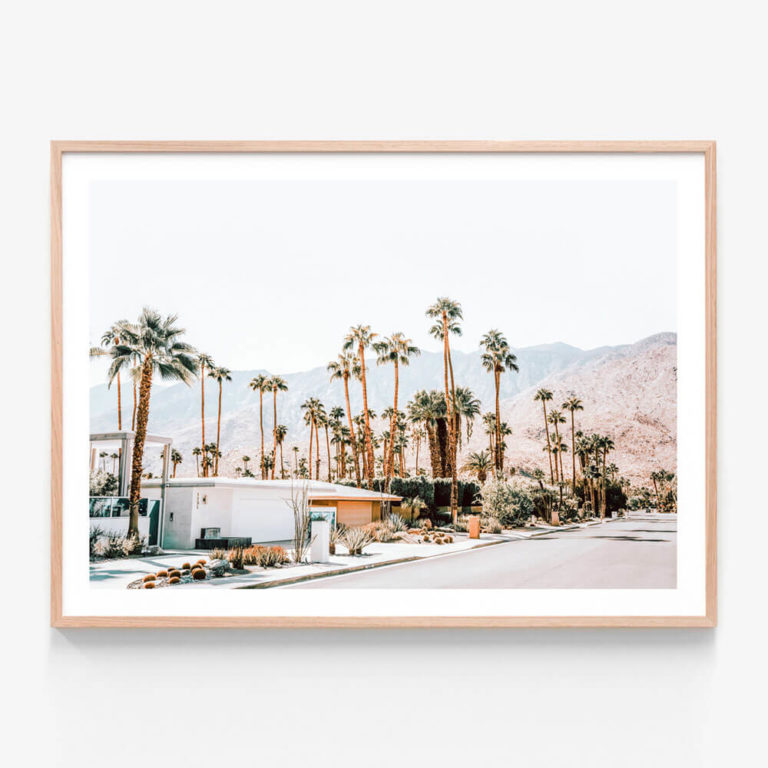 FP592-Desert-Streets-Oak-Framed-Print