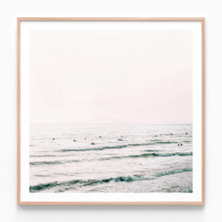 Ocean Haze Oak Framed Print