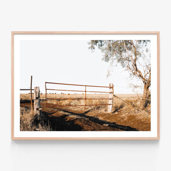 Farm Gate Oak Framed Print