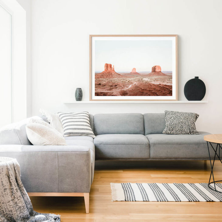 Monument Valley Framed Print Lifestyle