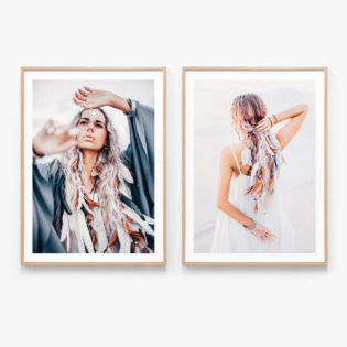 Print-Set-5 Oak Framed Prints