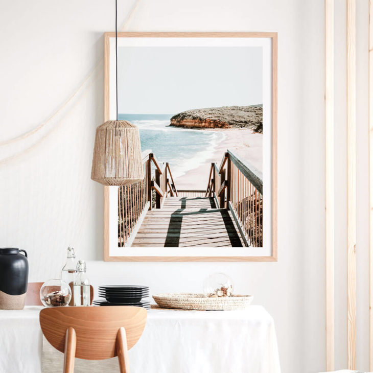 BELLS-BEACH-STAIRS-Lifestyle-Framed-Print