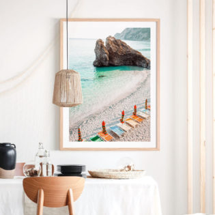 European-Seashore-Lifestyle-Framed-Print