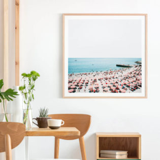 Mediterranean-Umbrellas-Lifestyle-Framed-Print